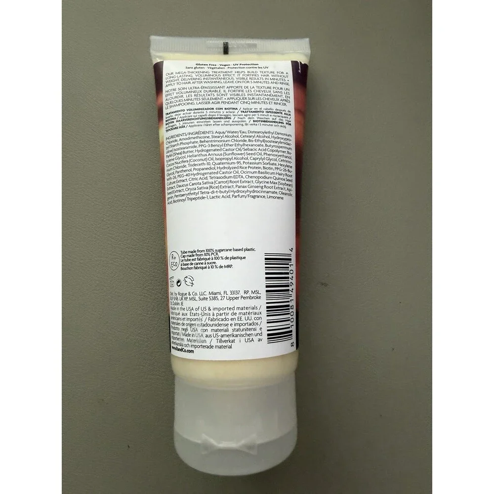 R+Co Dallas Biotin Thickening Treatment Cream Vegan UV 3 fl oz